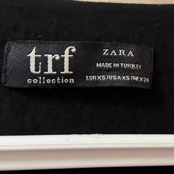 ⚫️ BOGO Zara black sleeveless wrap shirt lace detail size xs - Picture 2 of 7